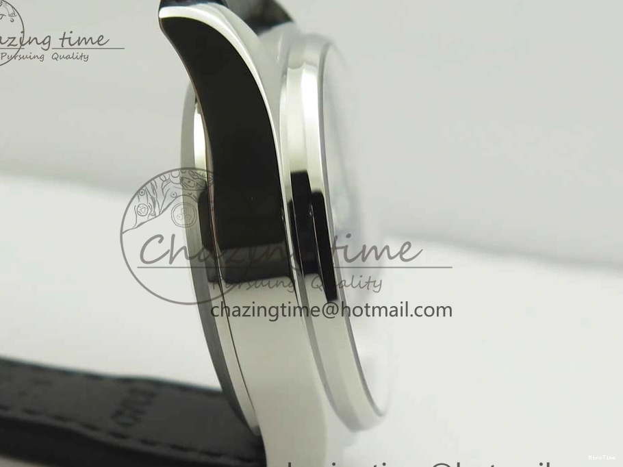 MIROTIME 0712 Pilot Chrono 377725 SS ZF 1:1 Best Edition White Dial on Black Leather Strap A Soft 7183